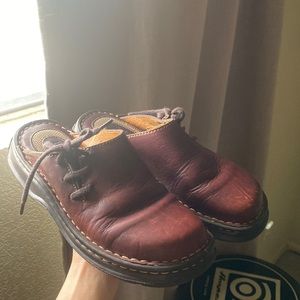 BORN Hand Crafted Leather Clogs
